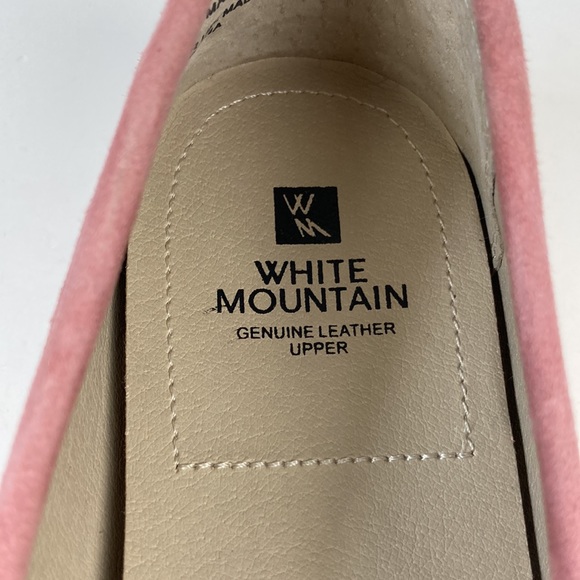 White Mountain Maurice Pink Suede Penny Loafer Flat - Picture 8 of 12